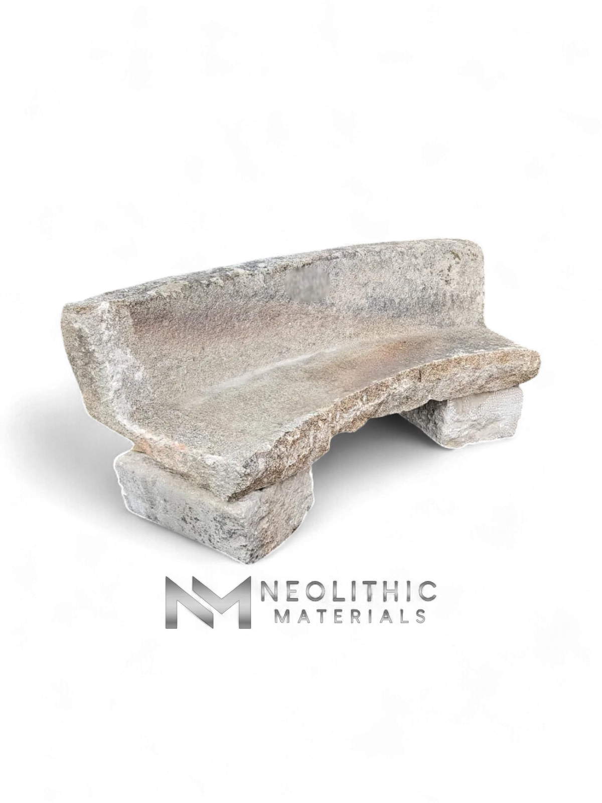 French Antique Granite Stone Mill used as Bench - Image 2